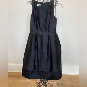 Kay Unger New York Womens A Line Black Dress